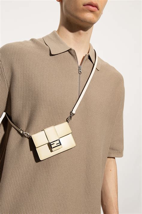 fendi fendi ff buckle micro shoulder bag|fendi baguette size chart.